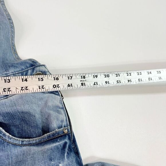 Zara Denim Coverall Womens Small Ripped Distressed Carpenter 100% Cotton Overall - Picture 5 of 10